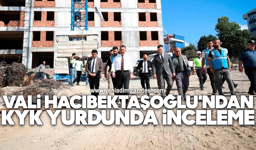 Vali Hacıbektaşoğlu'ndan KYK yurdunda inceleme