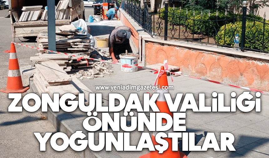 Zonguldak Valiliği önünde yoğunlaştılar