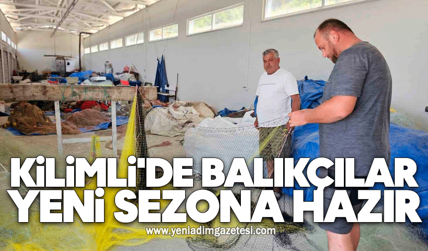 Kilimli'de balıkçılar yeni sezona hazır