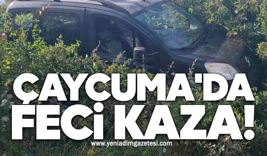 Çaycuma'da feci kaza!