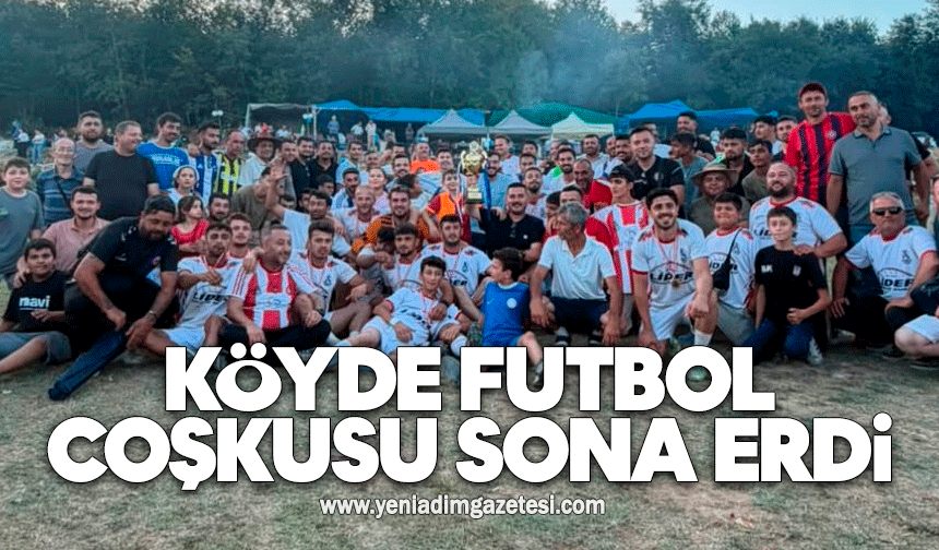 Köyde futbol coşkusu sona erdi