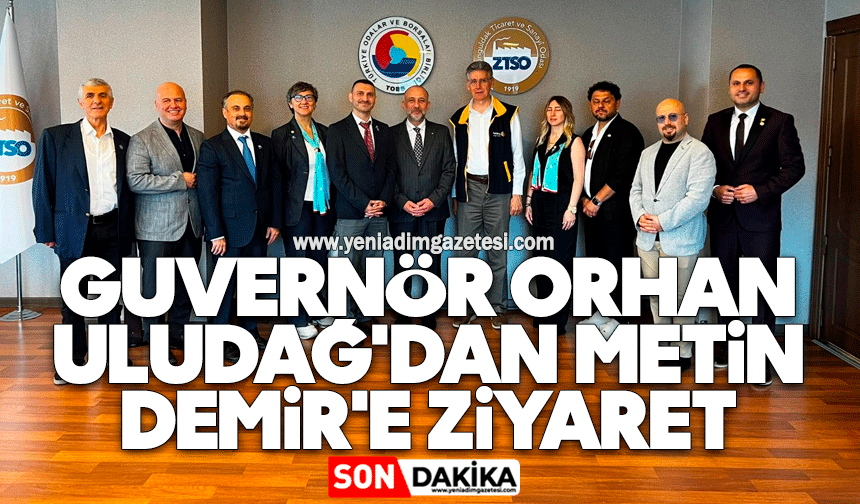 Guvernör Orhan Uludağ'dan Metin Demir'e ziyaret