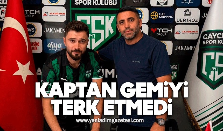 Kaptan gemiyi terk etmedi