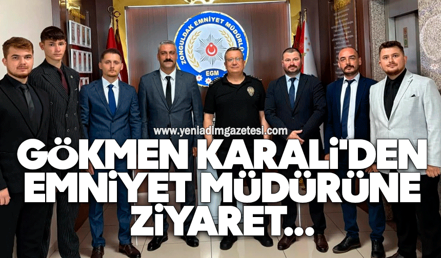 Gökmen Karali'den emniyet müdürüne ziyaret