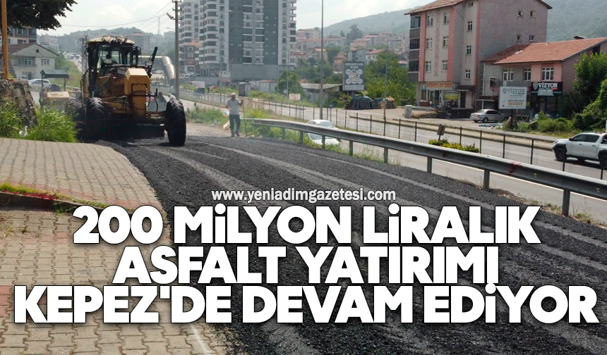 200 Milyon liralık asfalt yatırımı Kepez'de devam ediyor