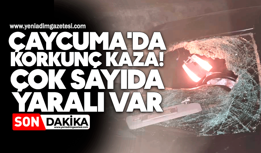 Çaycuma'da korkunç kaza! Çok sayıda yaralı var