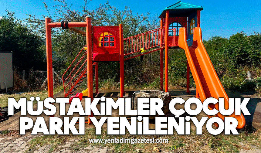 Müstakimler Çocuk Parkı Yenileniyor