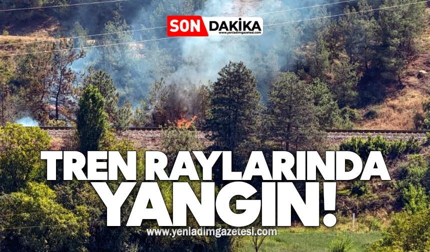 Tren raylarında yangın!