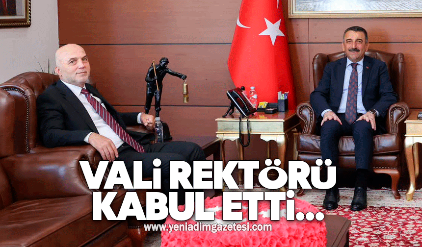 Zonguldak Valisi Hacıbektaşoğlu Rektör Prof. Dr. Ulusoy’u kabul etti
