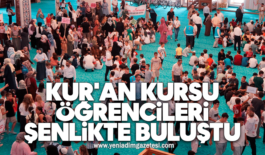 Zonguldak'ta Yaz Kur'an Kursu öğrencileri cami şenliğinde buluştu