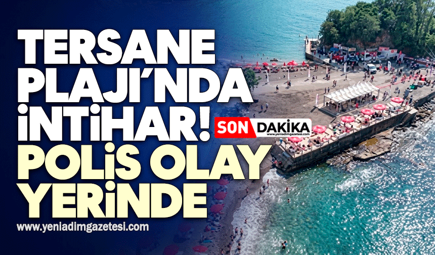 Tersane Plajı’nda intihar! Polis olay yerinde