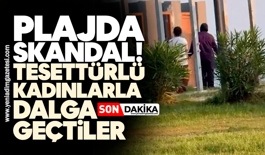 Plajda skandal! Tesettürlü kadınlarla dalga geçtiler