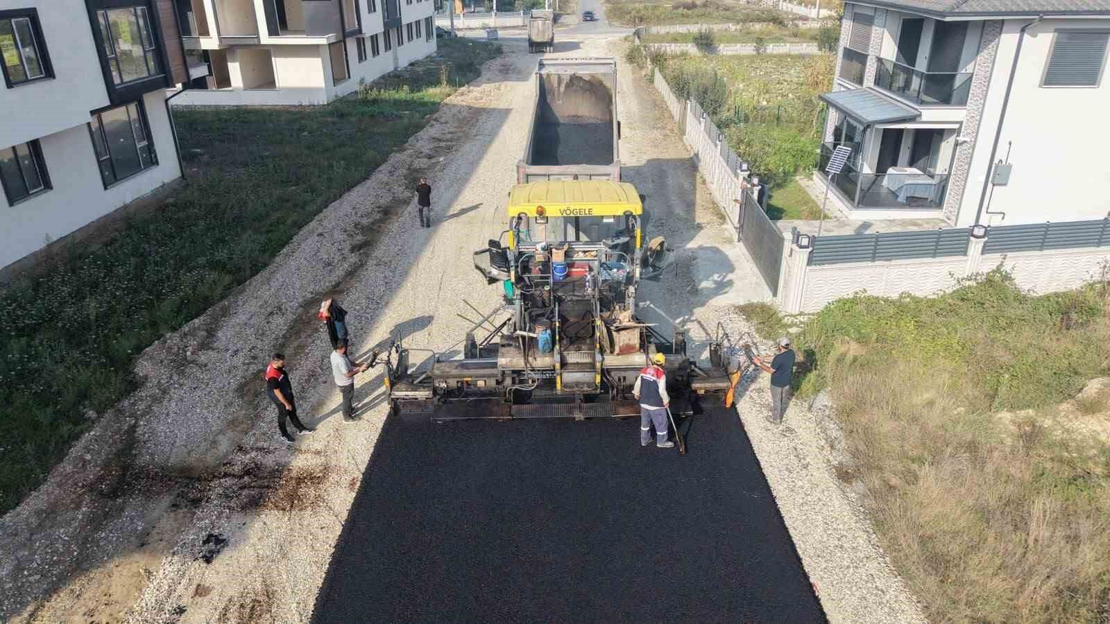 Düzce'de asfalt çalışmaları hız kazandı