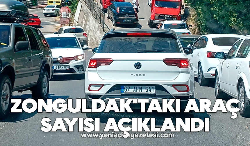 Zonguldak'taki araç sayısı açıklandı