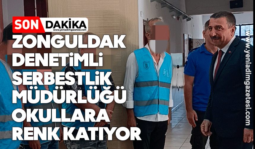 Zonguldak Denetimli Serbestlik Müdürlüğü Okullara Renk Katıyor