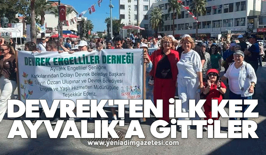 Devrek'ten ilk kez Ayvalık'a gittiler
