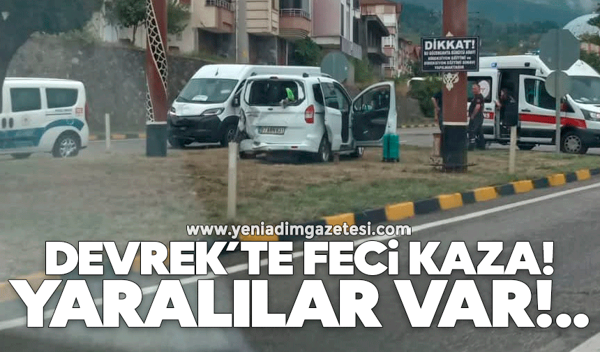 Diyaliz hastasını taşıyan araç kaza yaptı