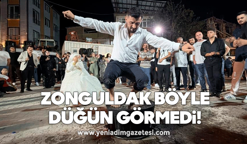 Zonguldak böyle düğün görmedi!