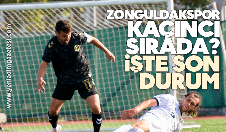 Zonguldakspor kaçıncı sırada: İşte son durum
