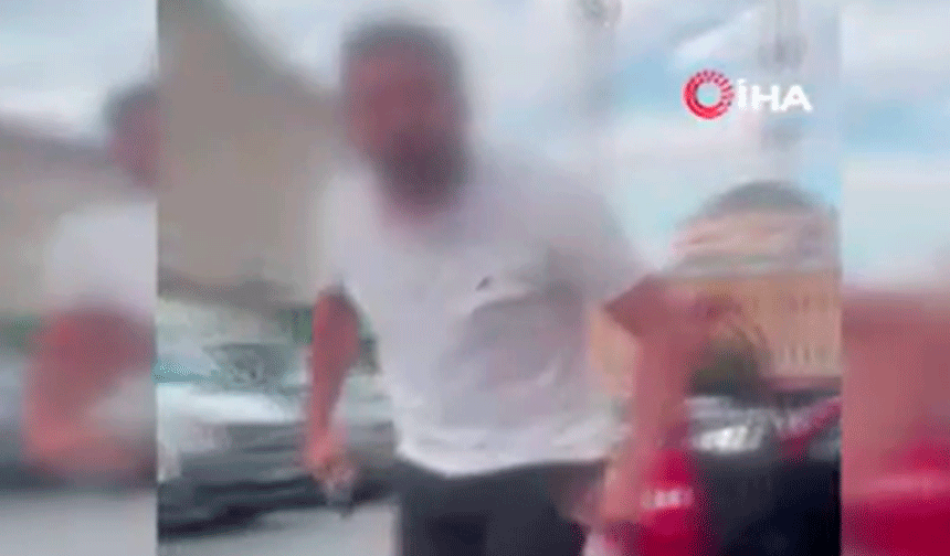 Kendisine korna çalanları ölümle tehdit etti
