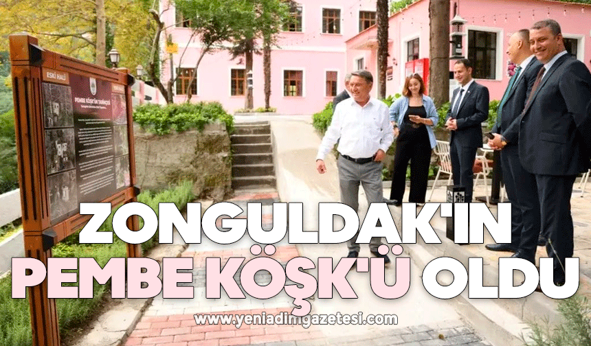 Zonguldak'ın Pembe Köşk'ü oldu