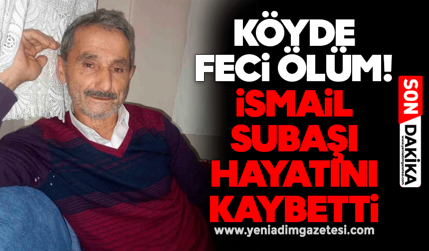 Köyde feci ölüm! İsmail Subaşı hayatını kaybetti