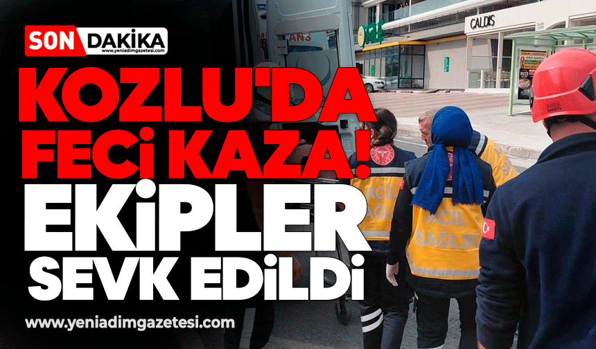 Kozlu'da feci kaza: Ekipler sevk edildi