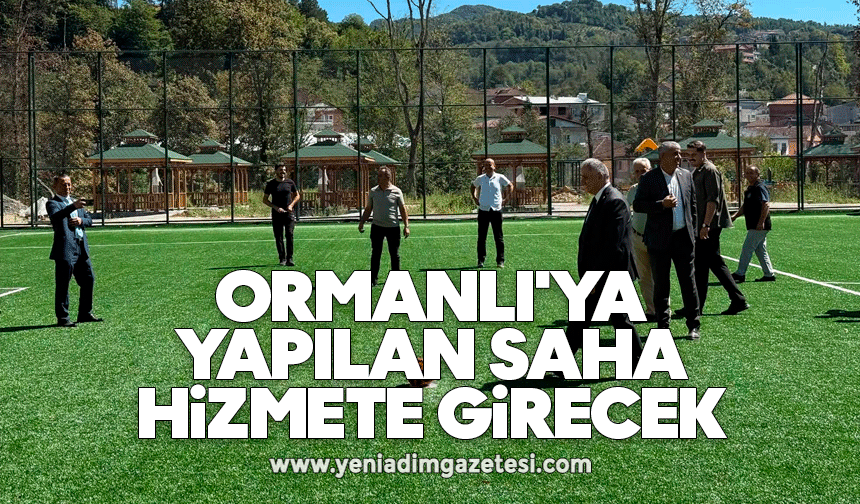 Ormanlı'ya yapılan saha hizmete girecek