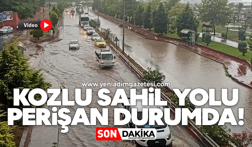 Kozlu sahil yolu perişan!