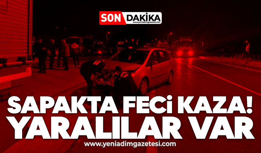 Sapakta feci kaza: Yaralılar var
