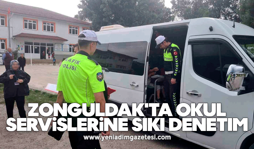 Zonguldak'ta okul servislerine sıkı denetim