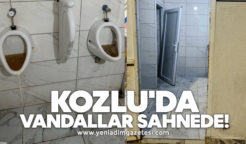 Kozlu'da vandallar sahnede!