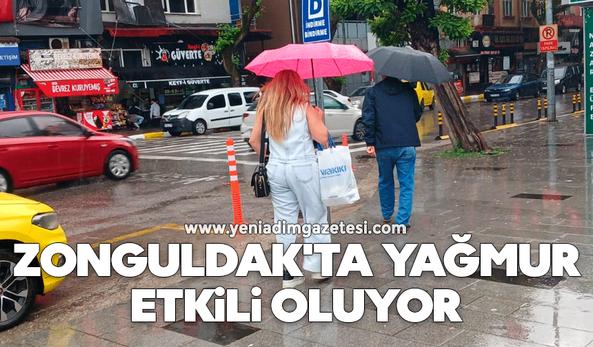 Zonguldak'ta yağmur etkili oluyor