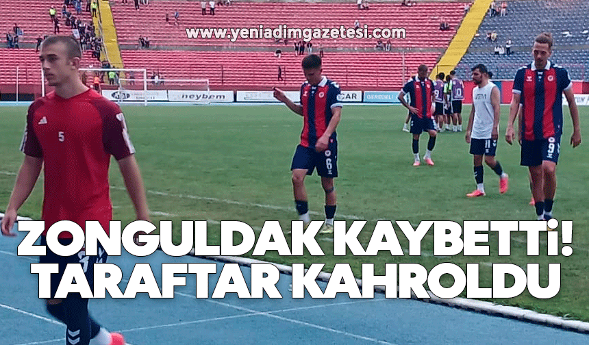 Zonguldak kaybetti! Taraftar kahroldu
