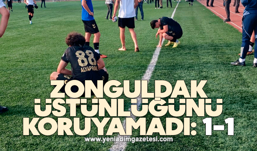Zonguldak üstünlüğünü koruyamadı: 1-1