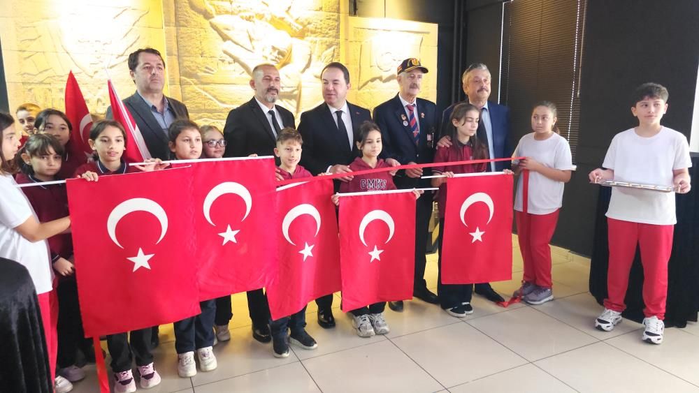 Öğrencilerin hazırladığı Çanakkale rölyefi açıldı