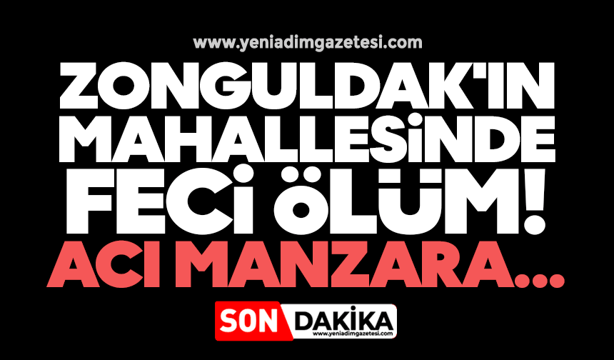 Zonguldak'ın mahallesinde korkunç ölüm! Acı manzara...