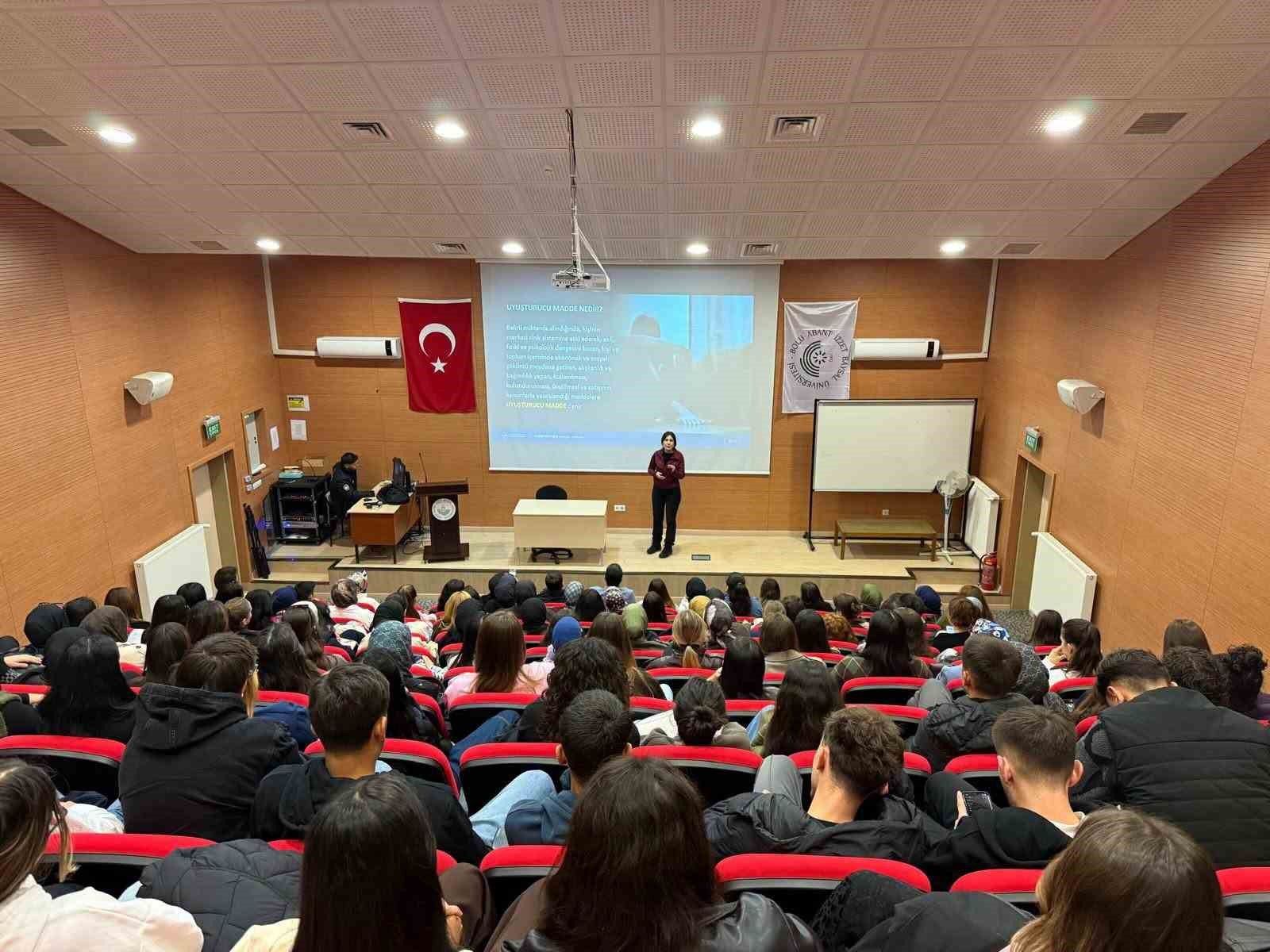 Bolu'da öğrencilere madde bağımlılığıyla mücadele eğitimi