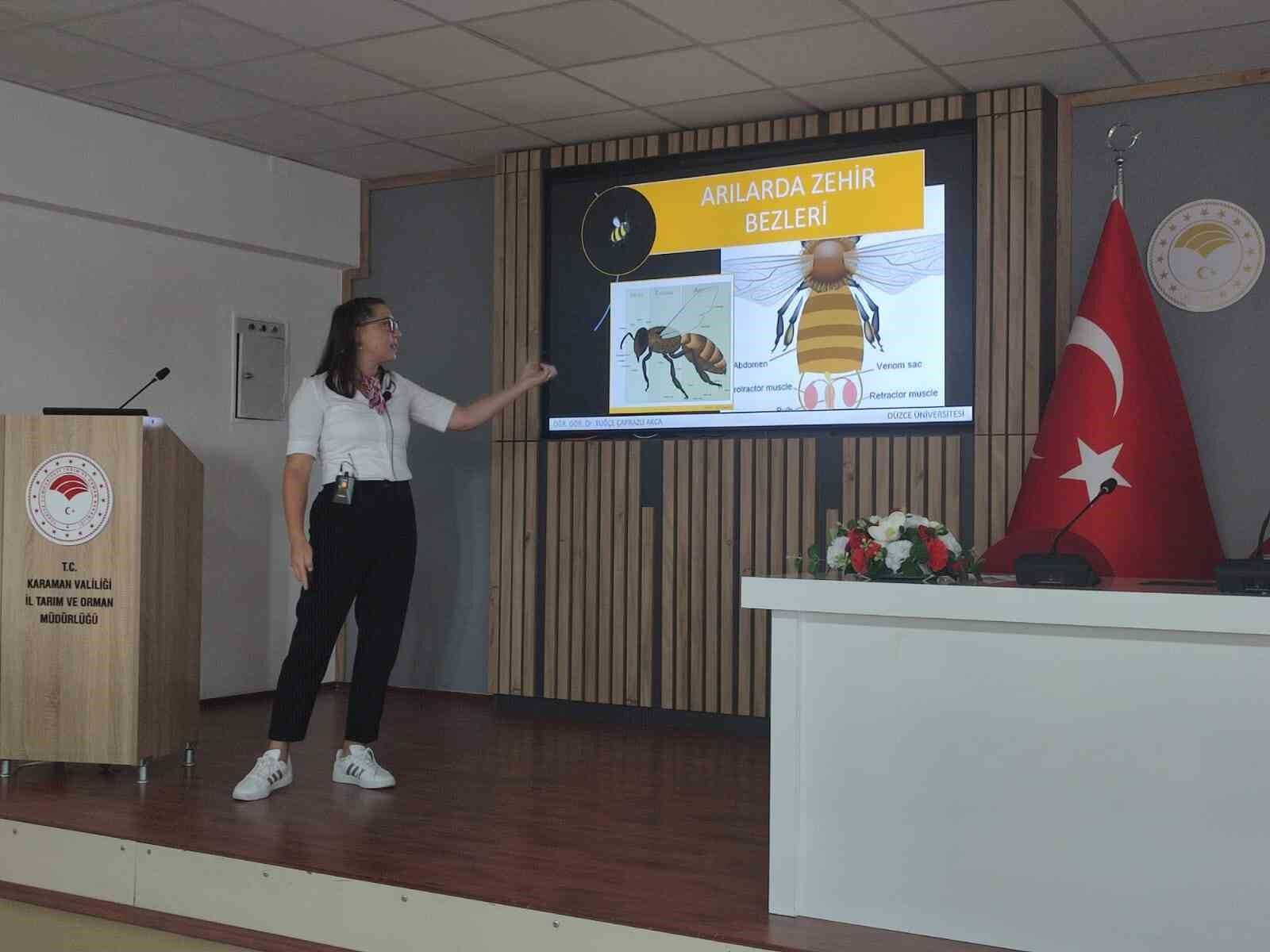 DAGEM'den Karamanlı arıcılara bal arısı zehri üretimi eğitimi