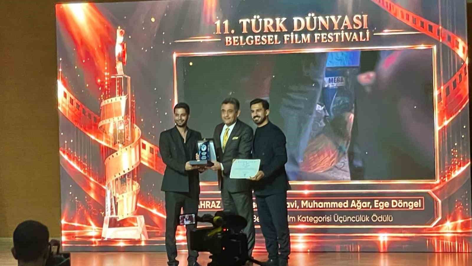 KBÜ öğrencilerinin 'Ahraz' belgeseline Türk Dünyası Festivali'nde üçüncülük ödülü