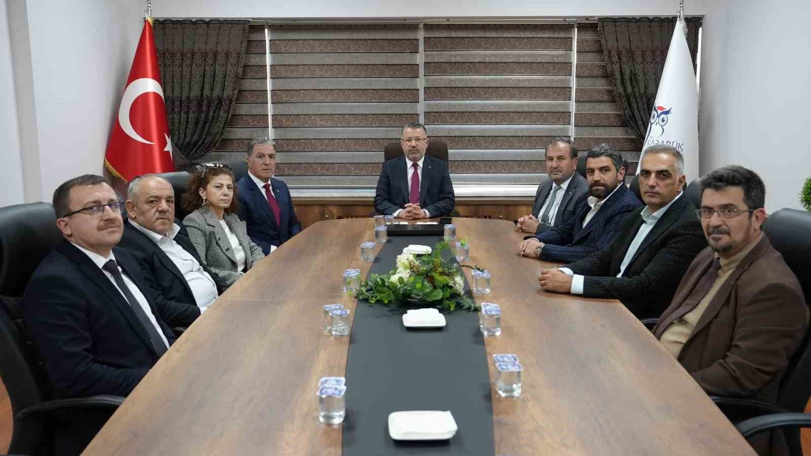 Rektör Kırışık, Karabük TSO heyetiyle bir araya geldi