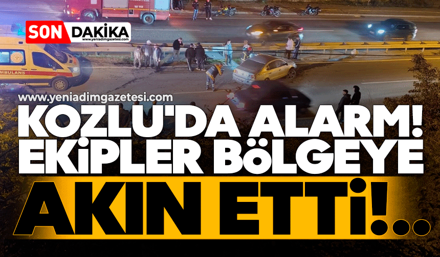Kozlu'da alarm! Polis, itfaiye ve sağlık ekipleri olay yerinde