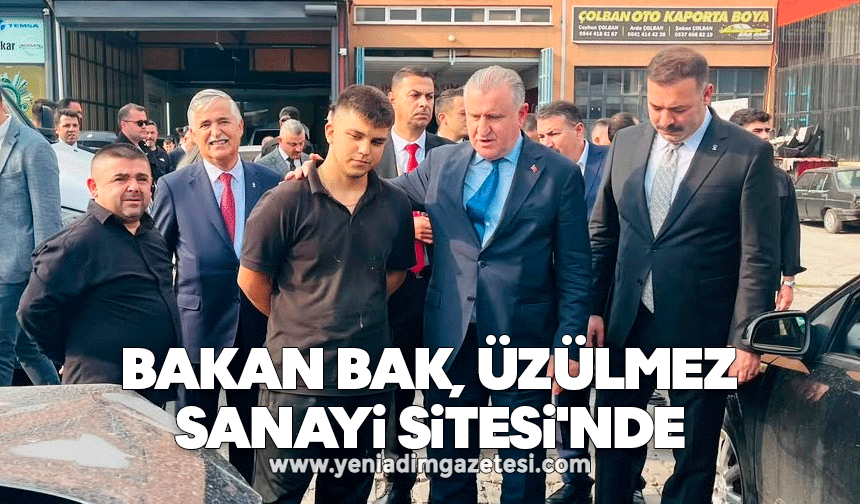 Bakan Bak, Üzülmez Sanayi Sitesi'nde