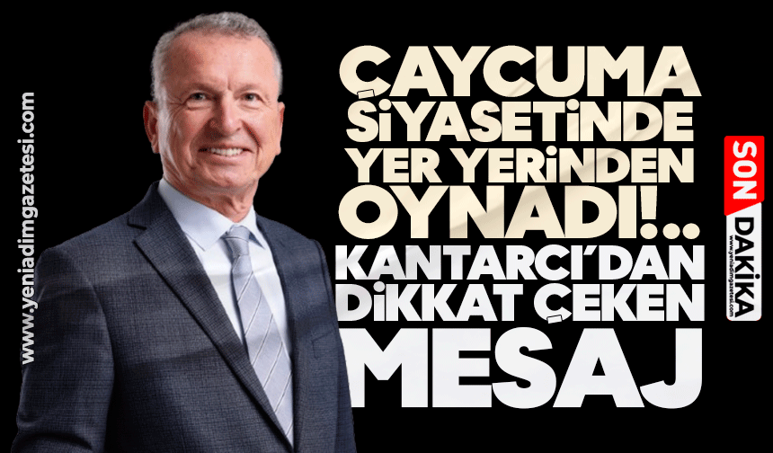 Çaycuma’da yer yerinden oynadı! Kantarcı’dan dikkat çeken mesaj