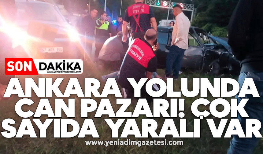 Zonguldak - Ankara yolunda can pazarı! Çok sayıda yaralı var