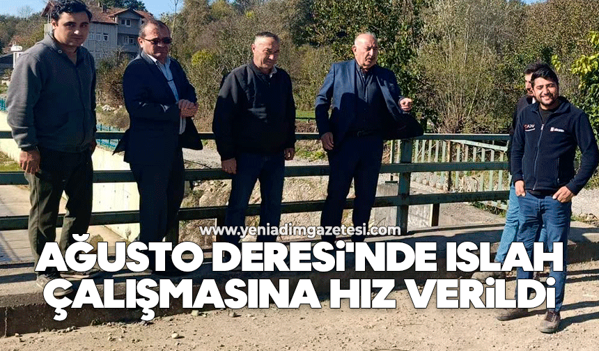 Ağusto Deresi'nde ıslah çalışmasına hız verildi