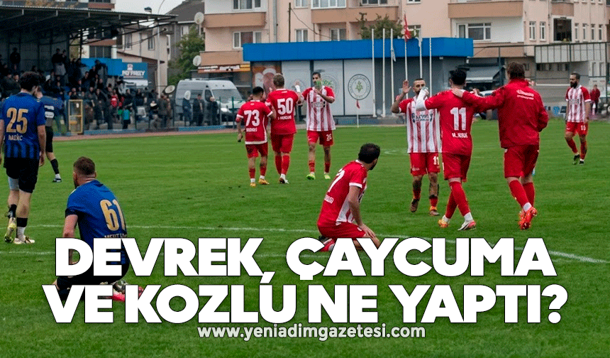 Devrek, Çaycuma ve Kozlu ne yaptı?