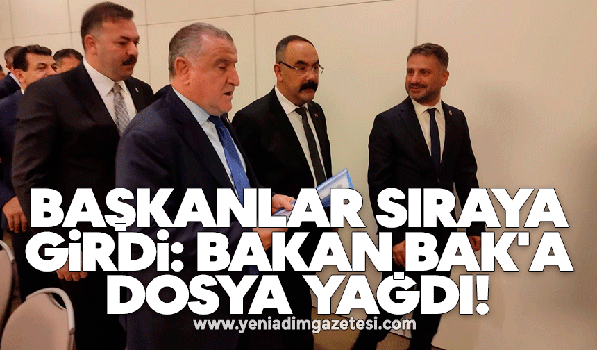 Başkanlar sıraya girdi: Bakan Bak'a dosya yağdı!