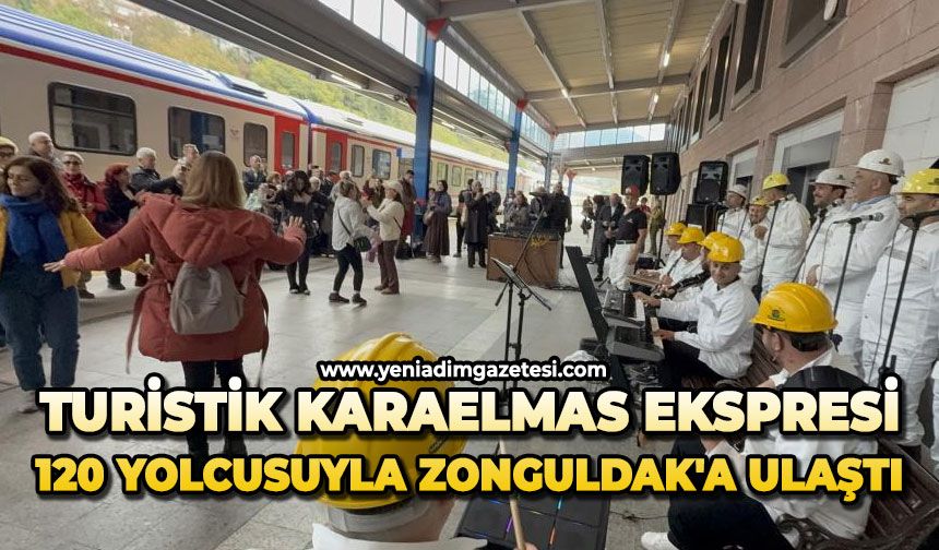 Turistik Karaelmas Ekspresi 120 yolcusuyla Zonguldak'a ulaştı