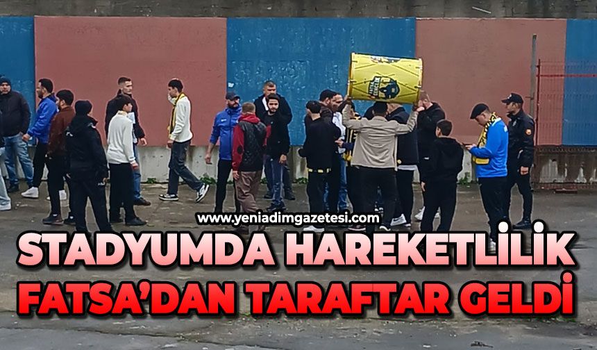 Stadyumda hareketlilik: Fatsa’dan taraftar geldi